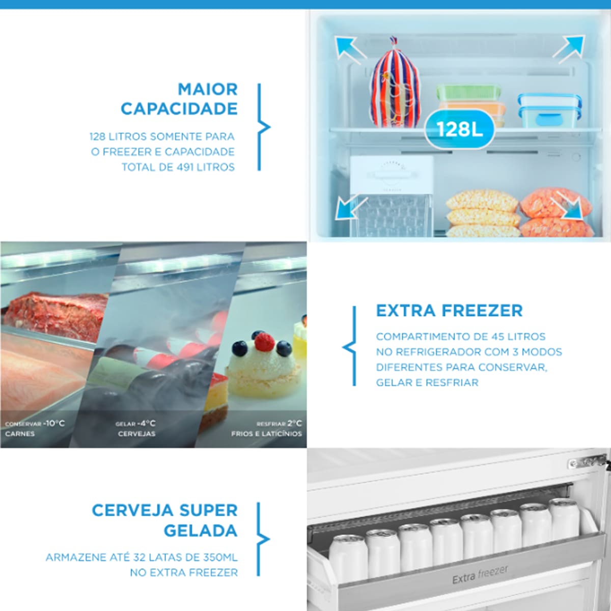 Geladeira Midea Frost Free MD-RT650EVD463 Duplex