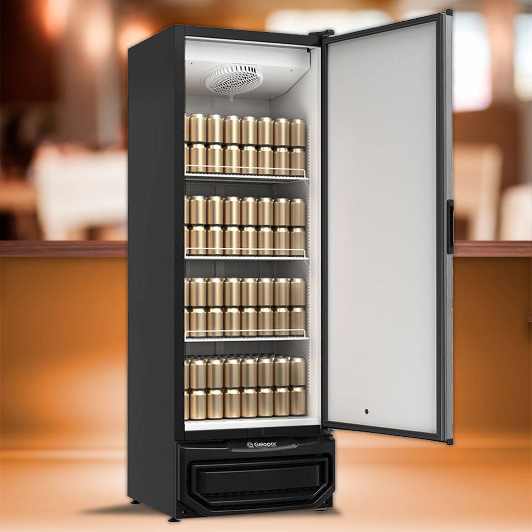 Cervejeira Gelopar GRBA-400 aberta