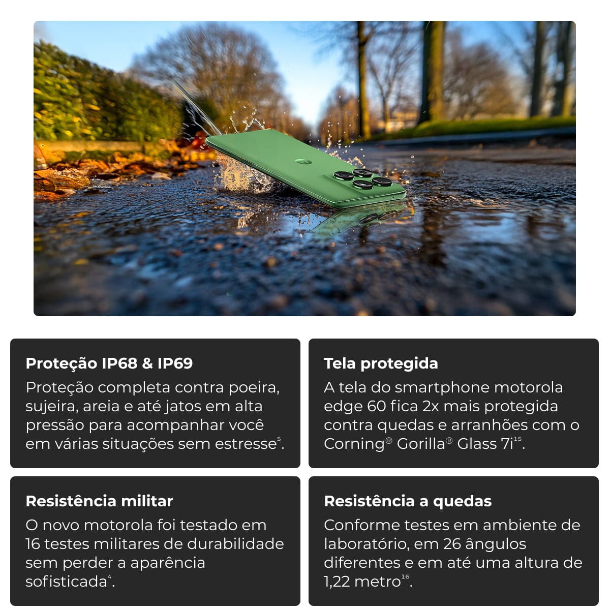 Smartphone Motorola Edge 60 5G Verde