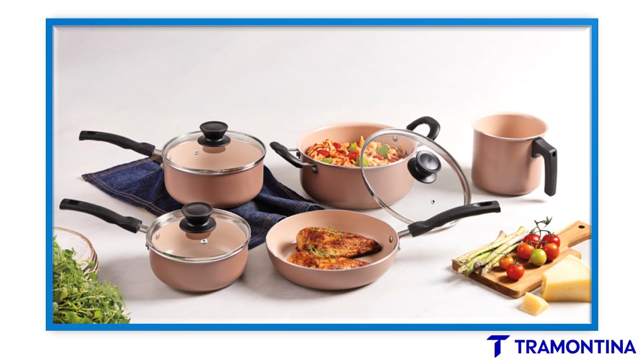  Jogo de Panelas Tramontina Évora 5 Peças