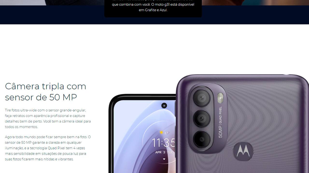Smartphone Motorola Moto G31