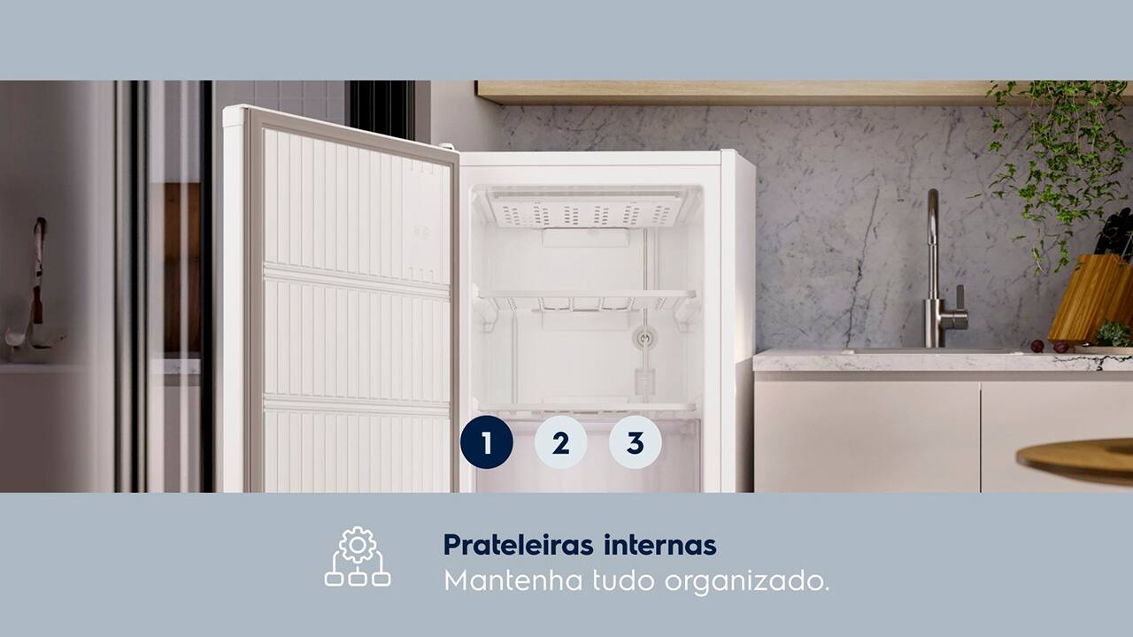 Tecnologia Inverter para Economia de Energia O Freezer Vertical FEI19 Electrolux com 162 litro com Tecnologia Inverter é a escolha perfeita para quem busca eficiência energética. A Tecnologia Inverter garante que a temperatura interna do freezer permaneça estável, proporcionando as condições ideais para a conservação dos alimentos com menor consumo de energia. Essa inovação resulta em até 30% de economia de energia, garantindo uma eficiência energética A+++, o que se traduz em economia na conta de luz e cuidado com o meio ambiente.