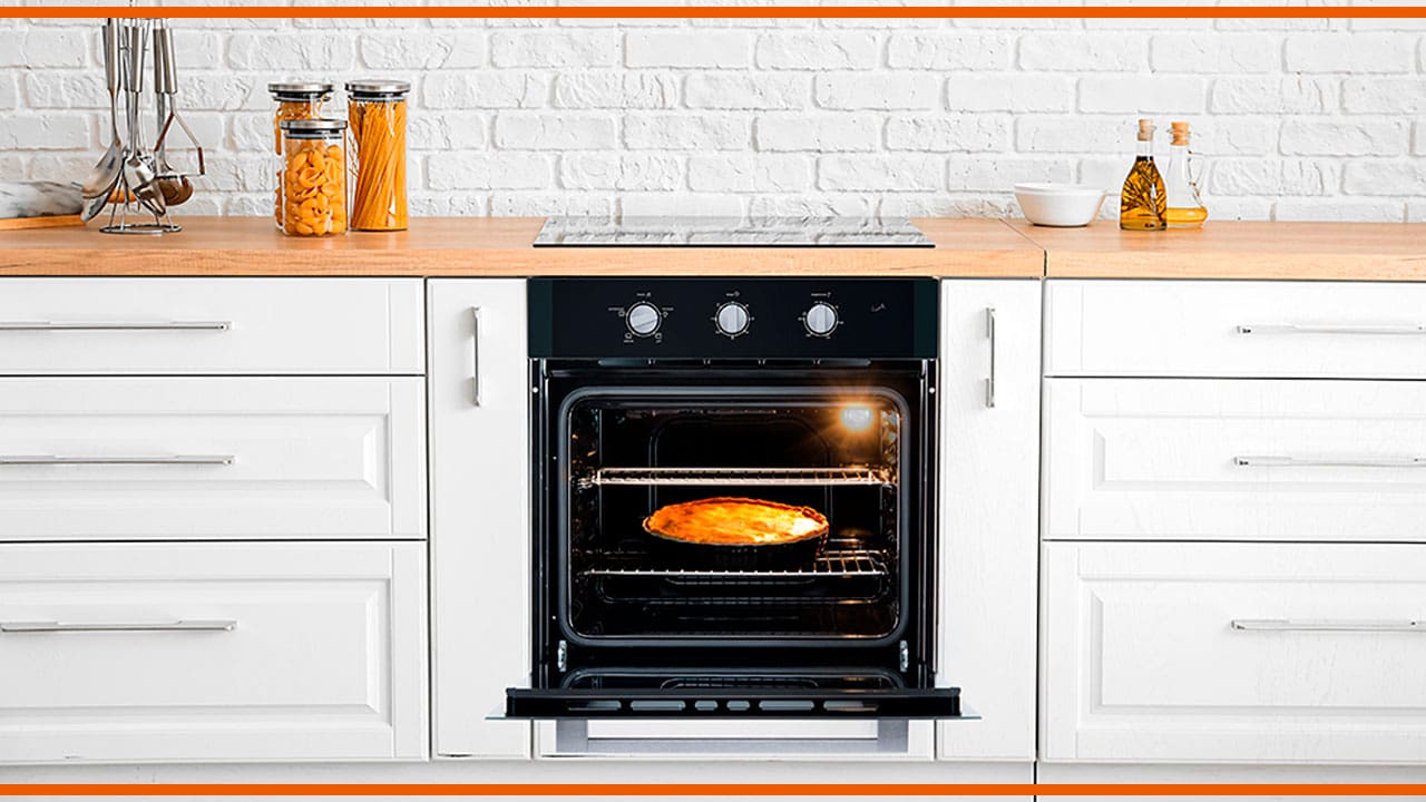 Forno Elétrico Embutir Midea TSA82 Aberto
