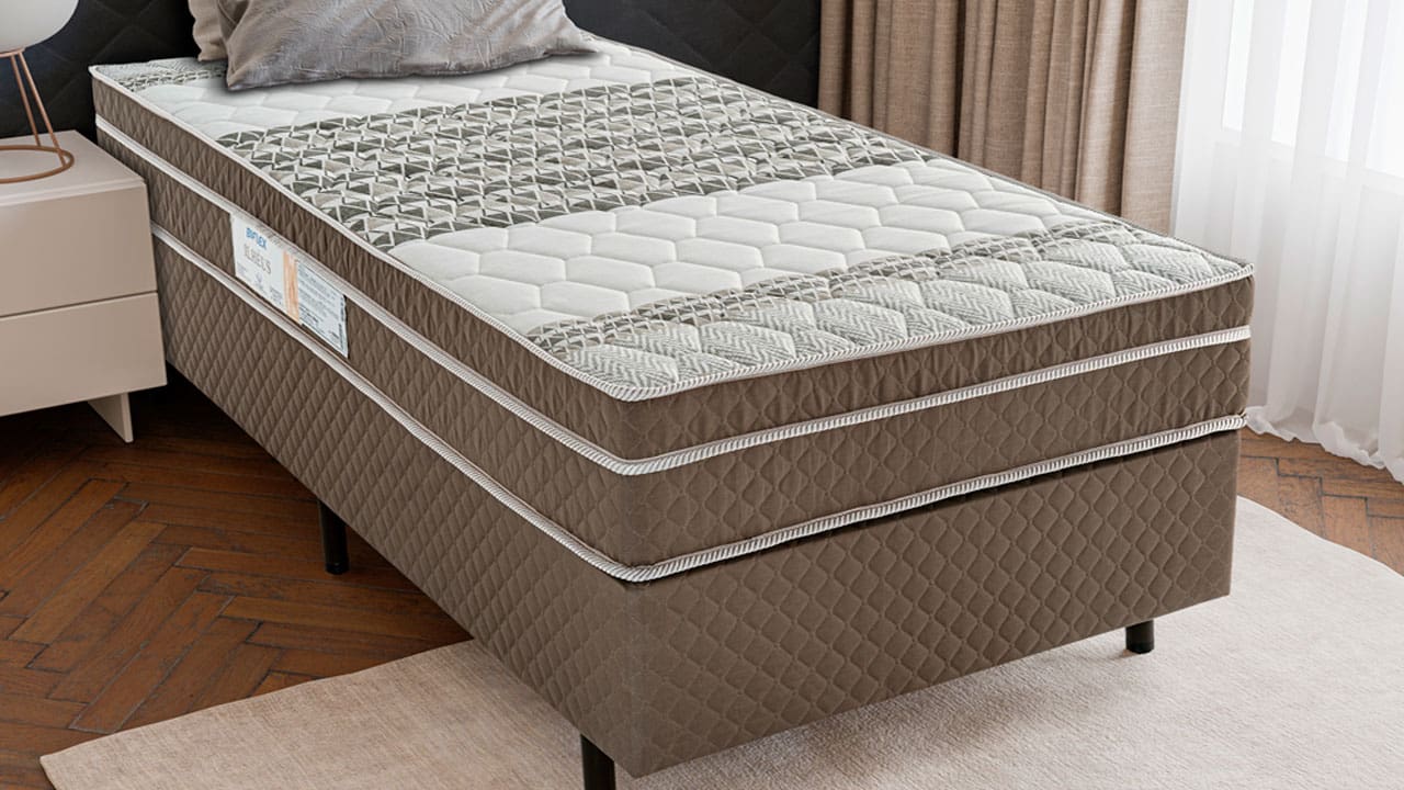 Cama Box Colchão de Solteiro Biflex Ilhéus