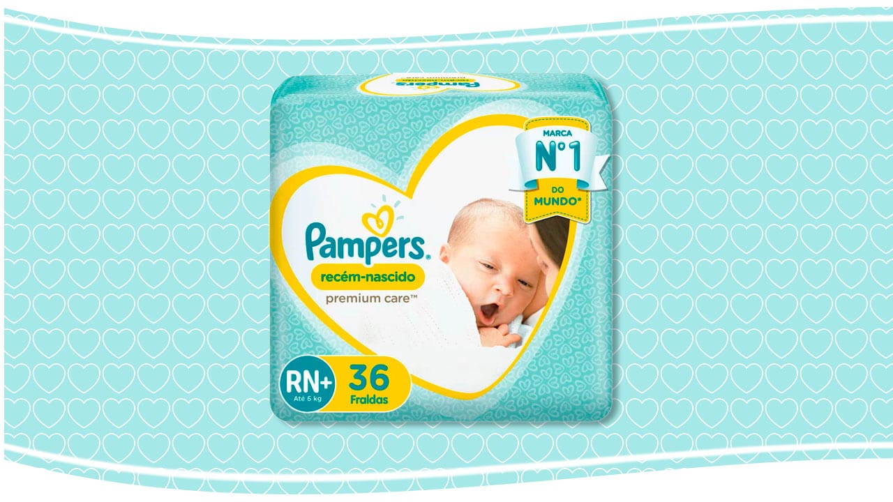 Fralda Pampers Premium Care RN+