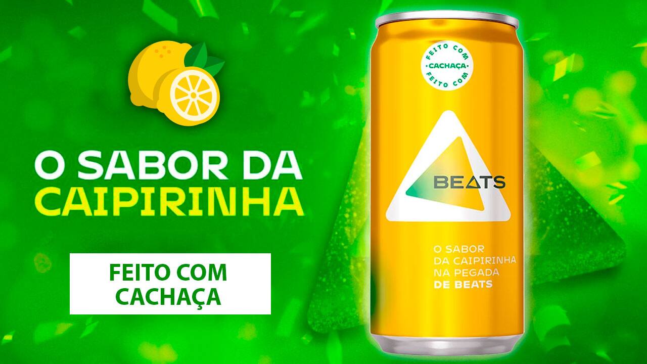 Bebida Mista Skol Beats Caipirinha Lata 269ml 8 Unidades