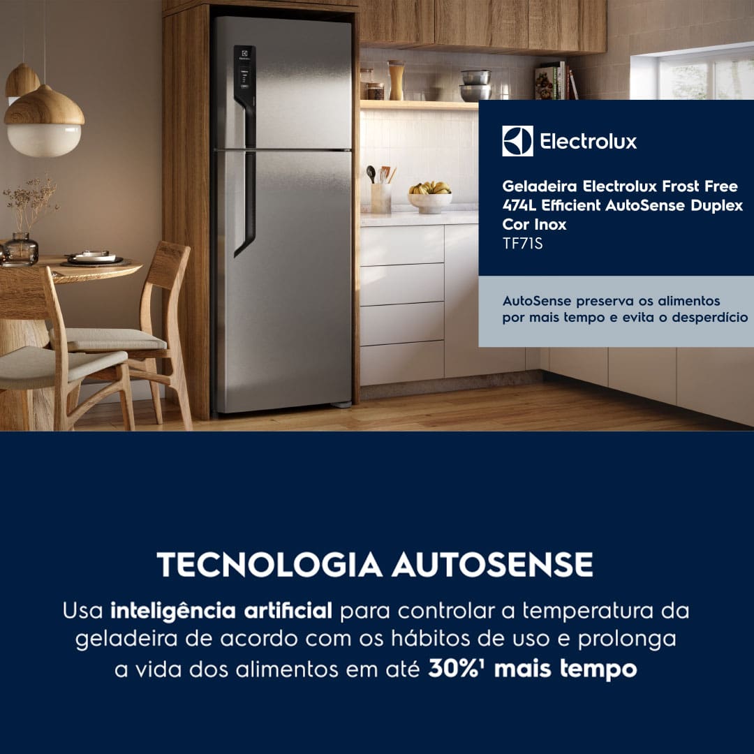Geladeira Electrolux Frost Free TF71S Duplex
