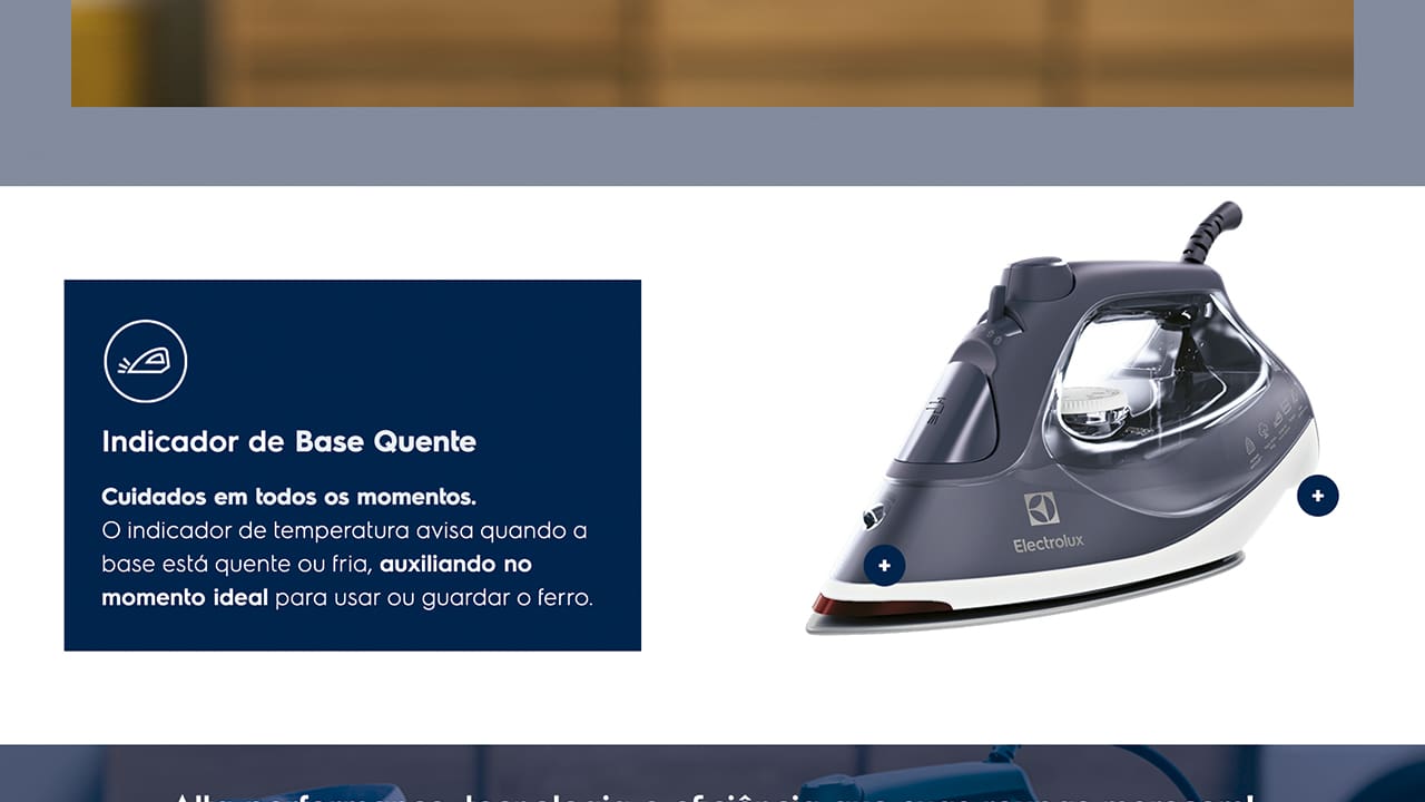 FERRO A VAPOR ELECTROLUX EXPERIENCE ESI60