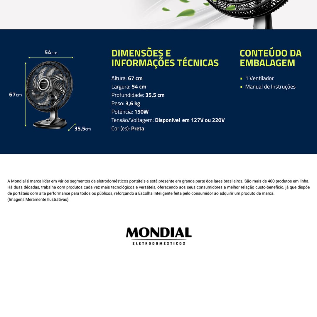 O Ventilador de Mesa VTX-50-8P da Mondial é uma boa pedida para o verão que se aproxima. Feito em material de qualidade e com uma potência e um número de pás que garantem uma boa ventilação, ele vai garantir um pouco de frescor e alívio no calor do verão.
