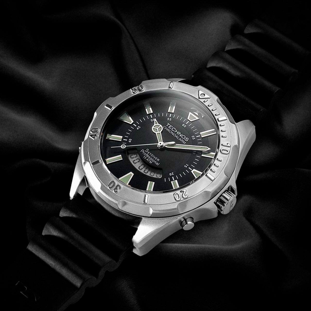 Relógio Masculino Anadigi Technos WT205FZ/2P Preto