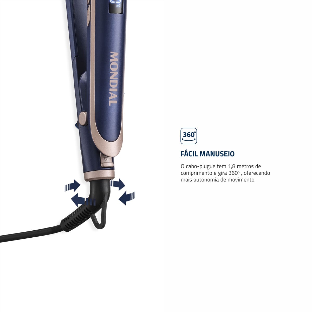  Prancha Alisadora Mondial Infrared P-01-IR Tourmal...
