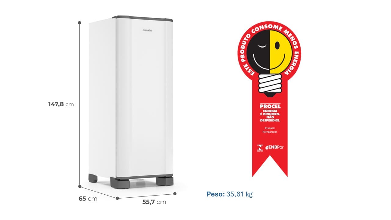 Geladeira Esmaltec ROC31 Inverter 245L