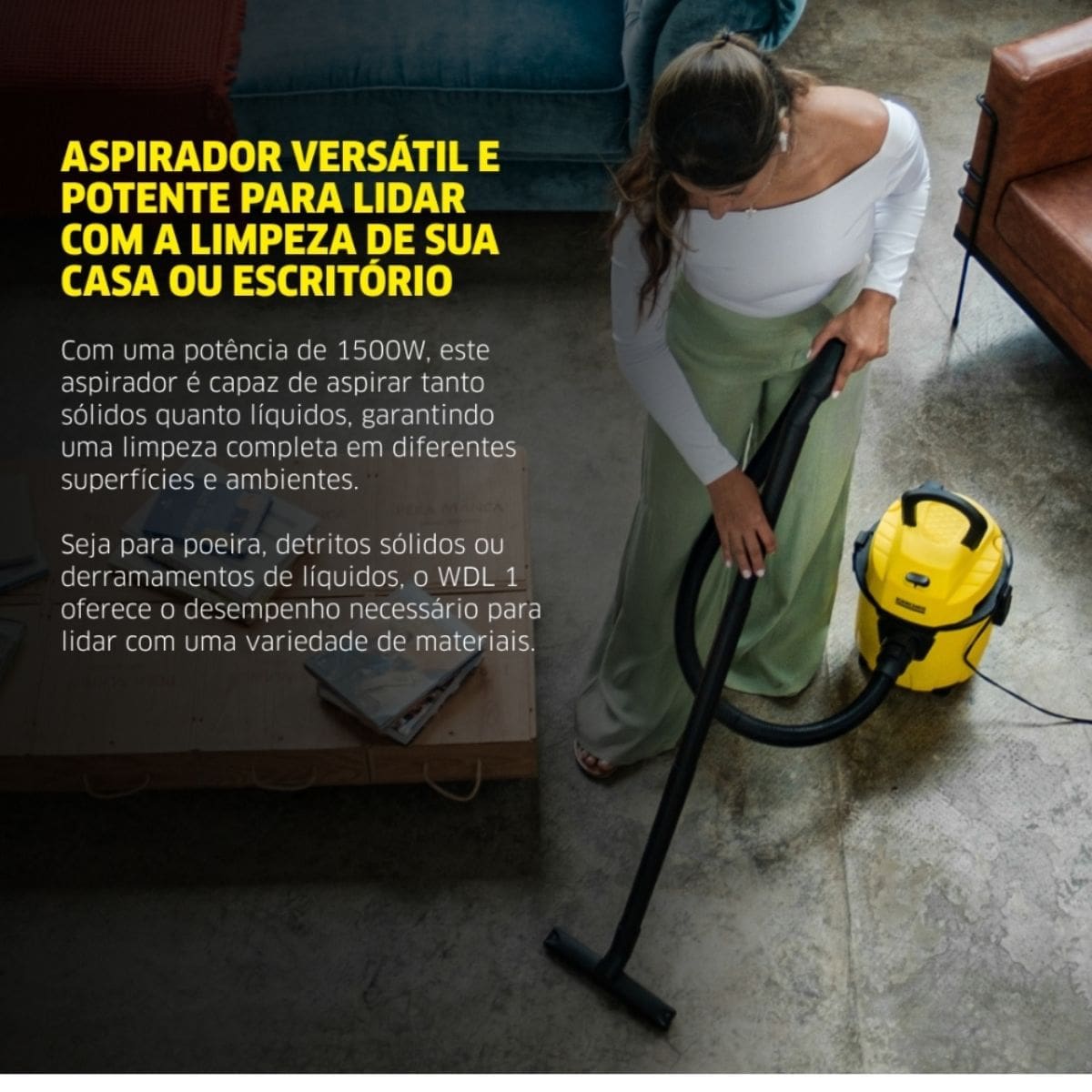 Aspirador de Pó e Líquido WDL 1