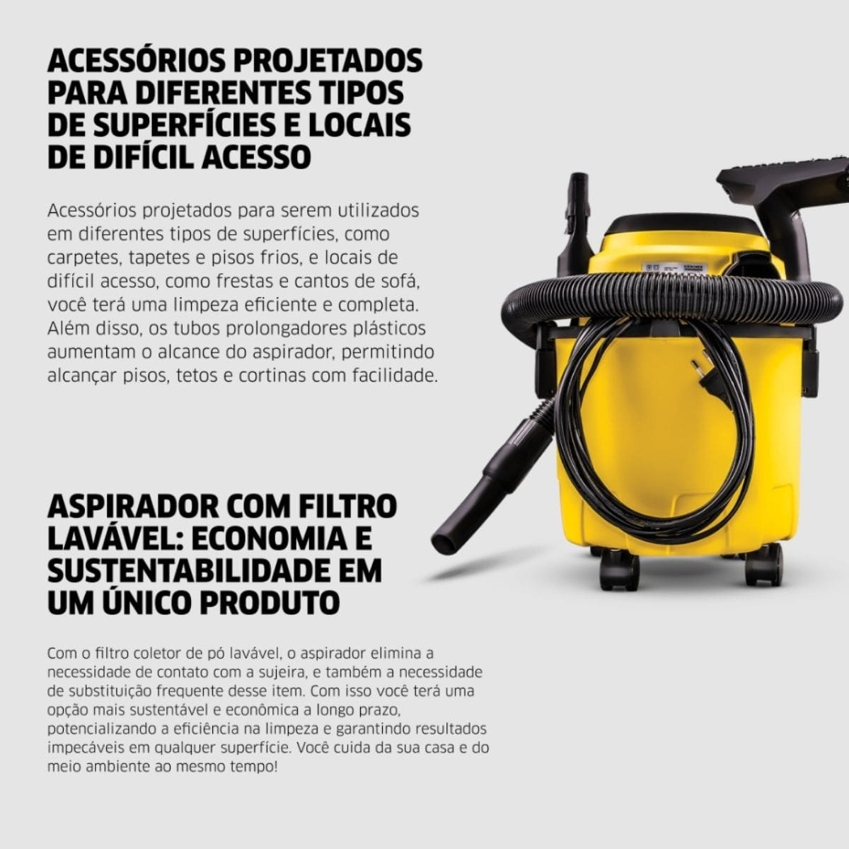 Aspirador de Pó e Líquido WDL 1