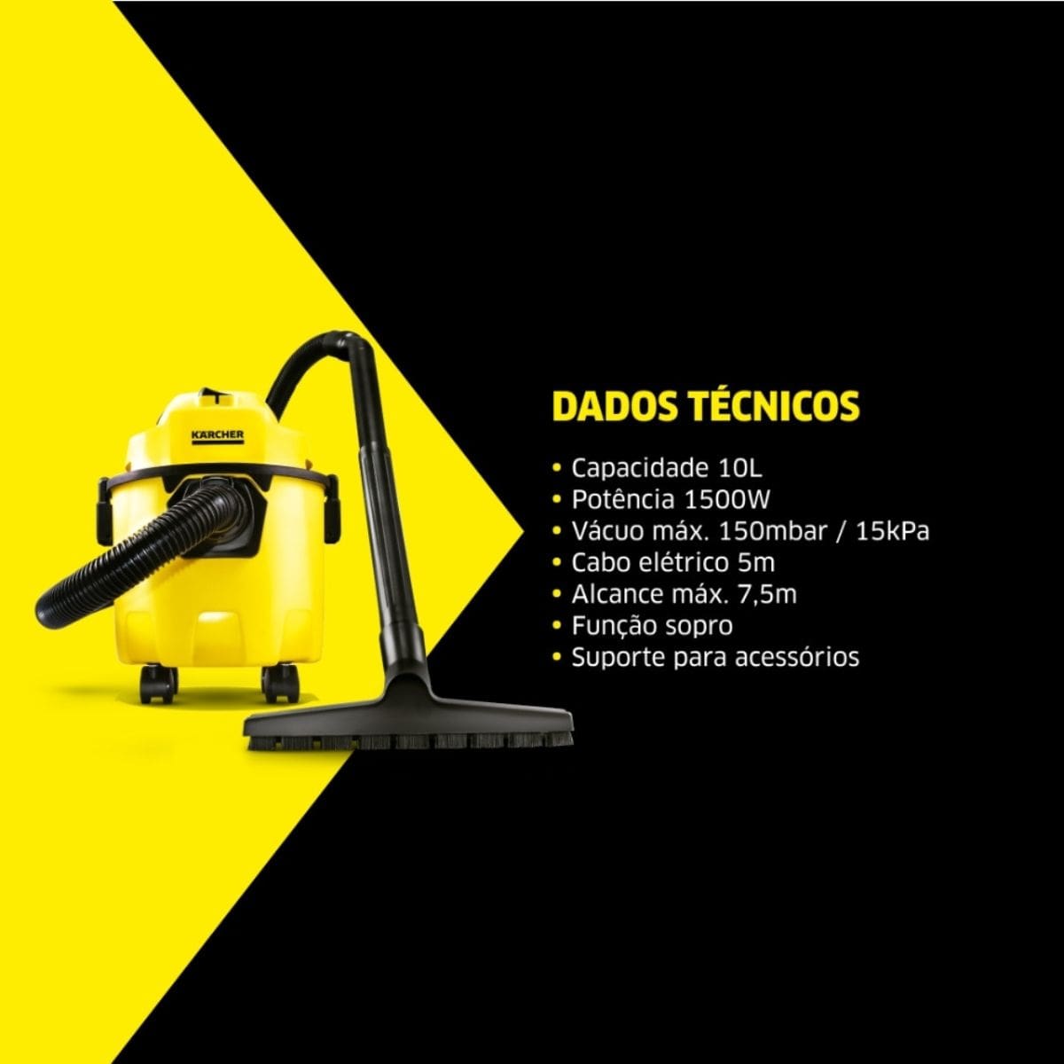 Aspirador de Pó e Líquido WDL 1