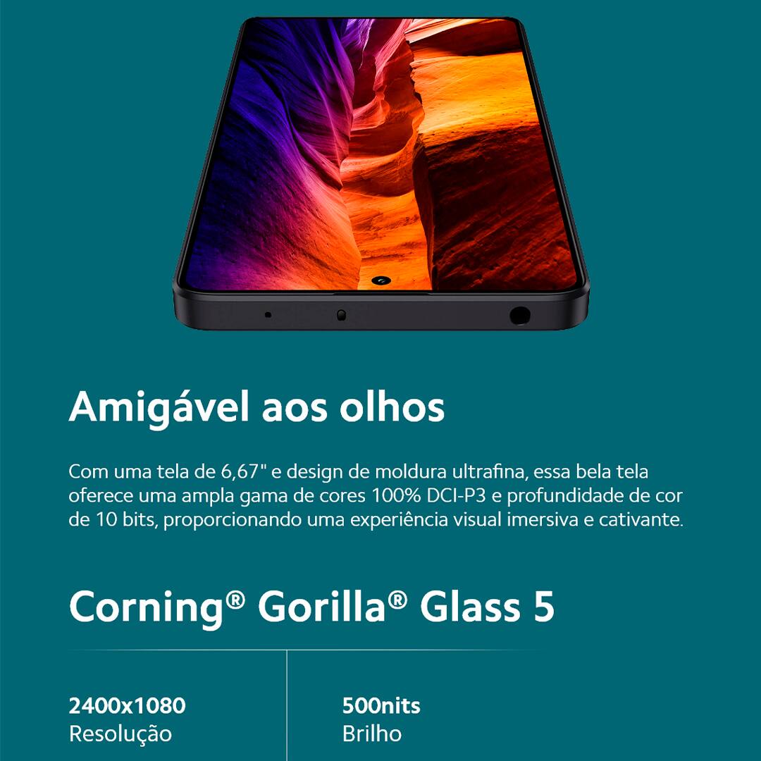 Descubra a Inovação e o Estilo com o Xiaomi Redmi Note 13 5G Azul – sua nova dimensão de tecnologia. O mundo da tecnologia móvel nunca mais será o mesmo com a chegada do revolucionário Xiaomi Redmi Note 13 5G na cor azul. Projetado para aqueles que não se contentam com o básico e buscam sempre mais em performance, design e inovação. Com 256GB de armazenamento, prepare-se para mergulhar em uma experiência sem limites, onde suas memórias, jogos e aplicativos coexistem sem comprometer a velocidade ou a eficiência. O Xiaomi Redmi Note 13 conta com processador octa-core, tela de 6.67" e 8GB RAM, tudo isso para você desfrutar de inovação e rapidez. Escolha o Xiaomi Redmi Note 13 5G Azul e eleve sua experiência móvel a um patamar nunca antes imaginado.