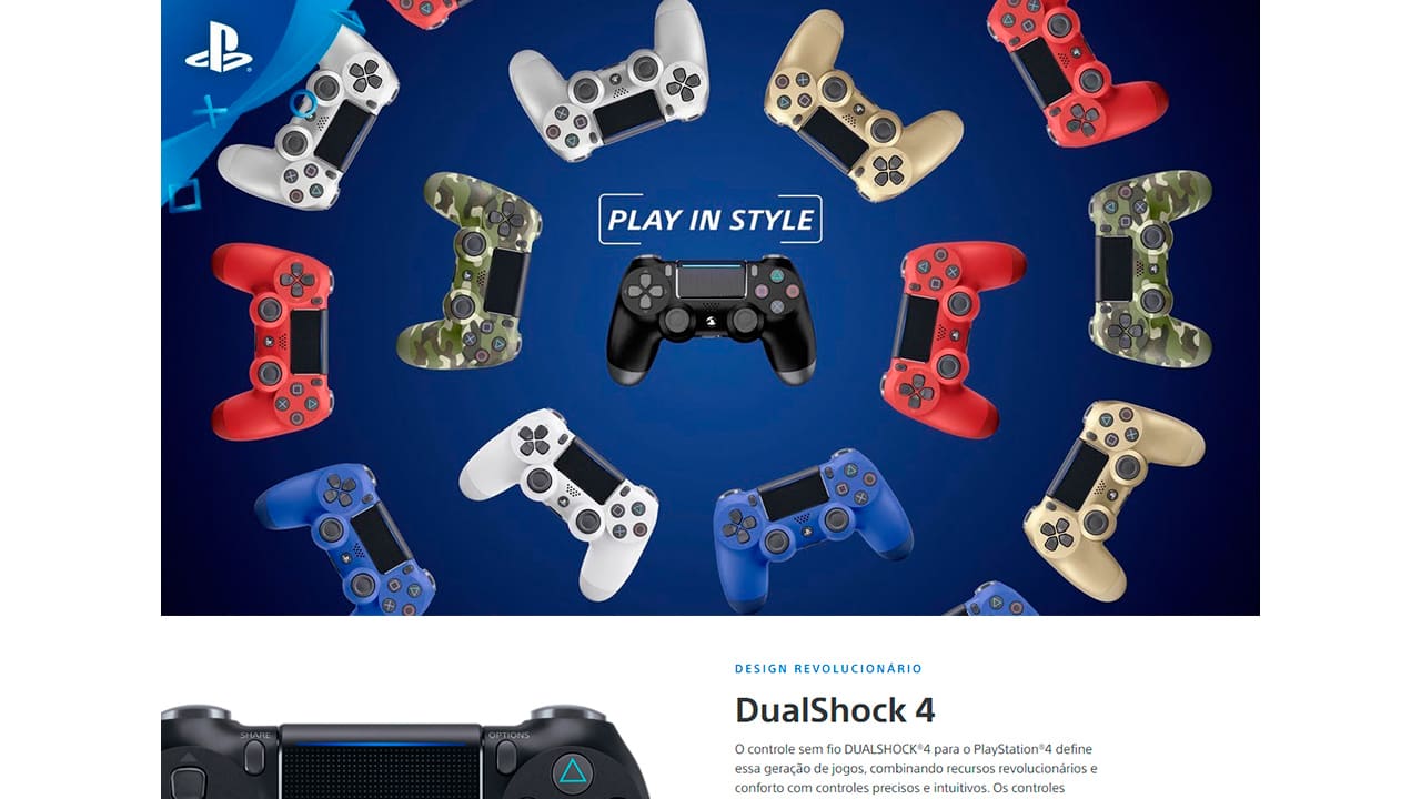 Controle sem fio DUALSHOCK 4 - Controle de PS4