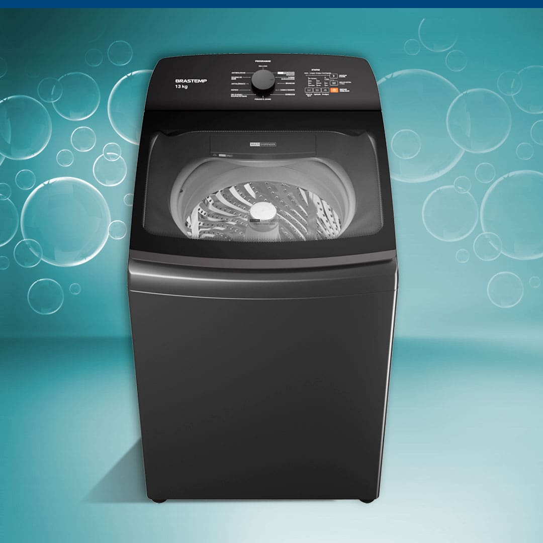 Lavadora Roupas Brastemp BWK13A9 13kg Cinza Platinum
