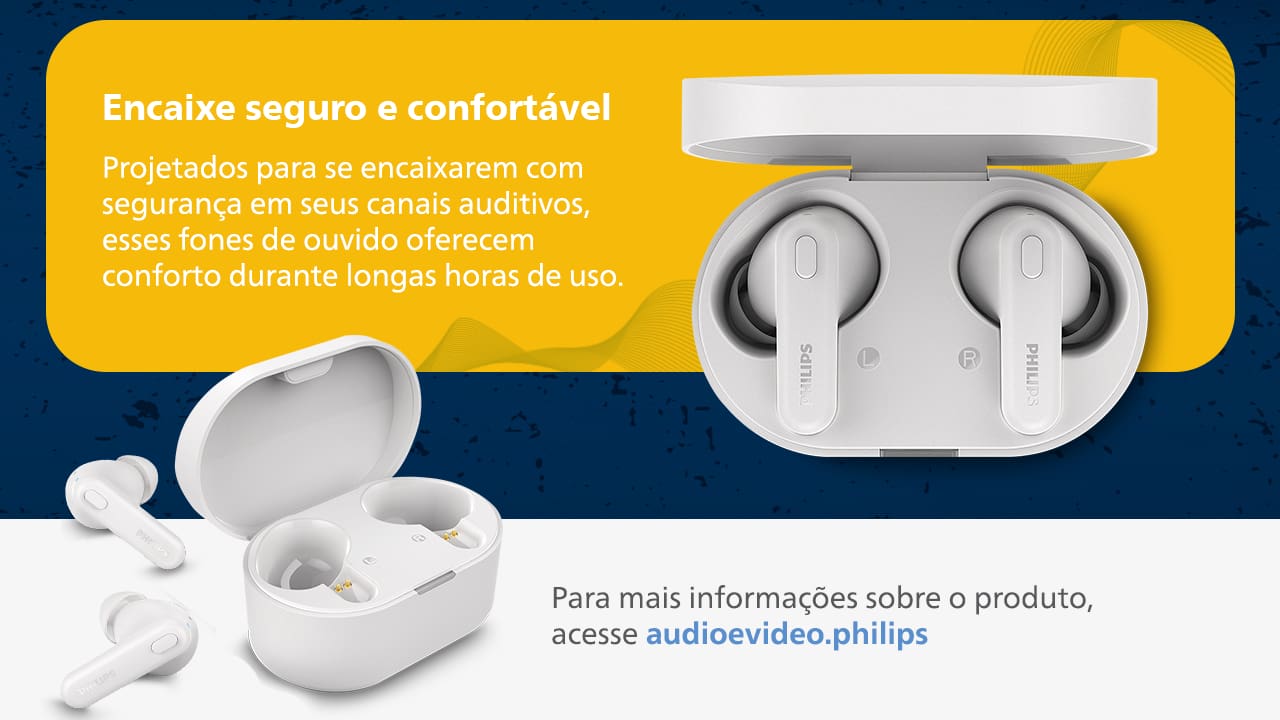 Qualidade de som superior Com um design personalizado e drivers dinâmicos de 6mm, estes fones de ouvido proporcionam uma qualidade de áudio verdadeiramente imersiva. Os drivers de alta potência melhoram a dinâmica e a profundidade dos graves para uma experiência de áudio superior, possibilitando com que você desfrute das suas músicas como nunca.