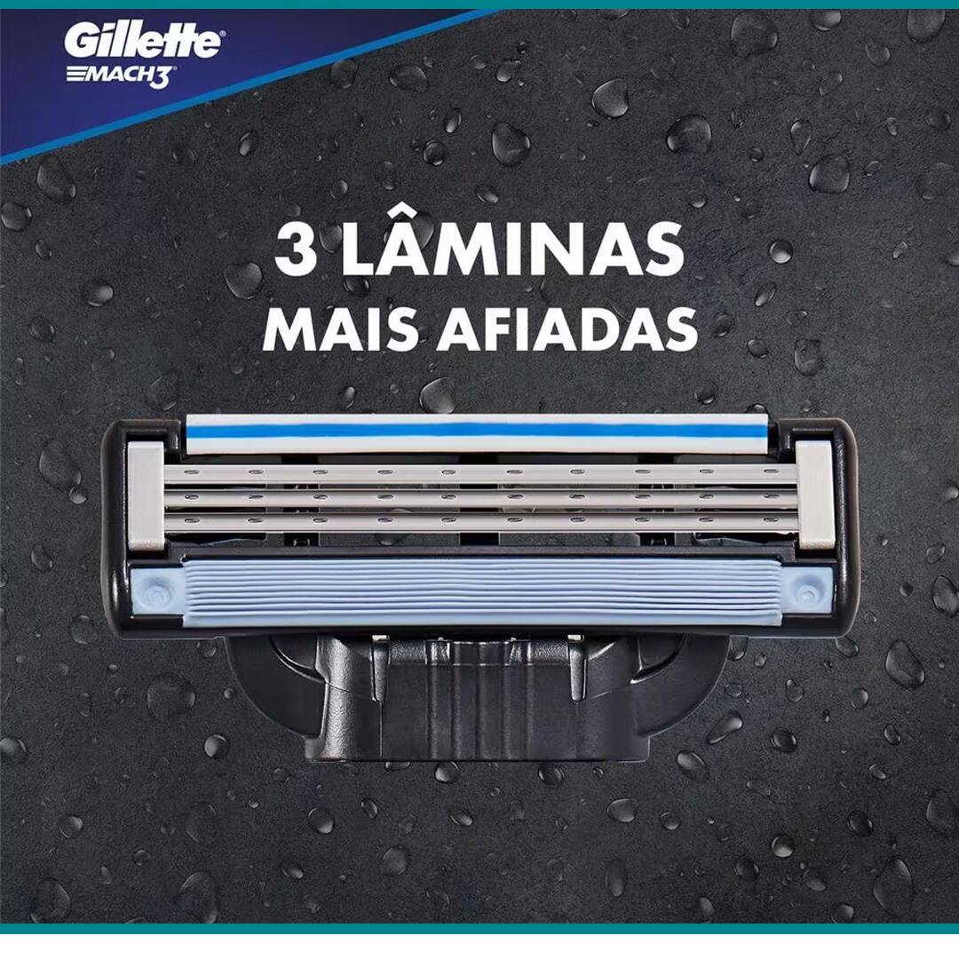 Carga Gilette Mach3 com 16 unidades