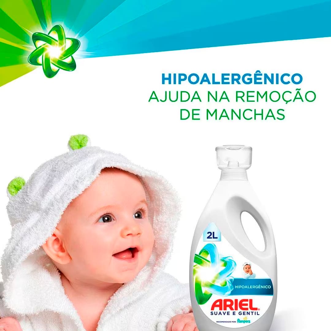 Sabão Líquido Ariel rendimento 2 litros