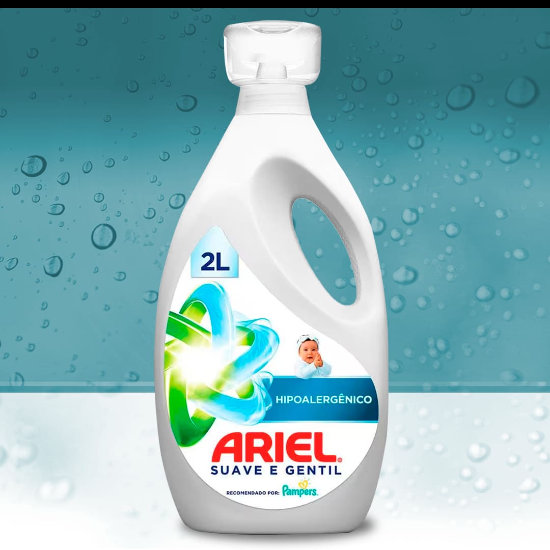 Sabão Líquido Ariel Suave e Gentil 2L