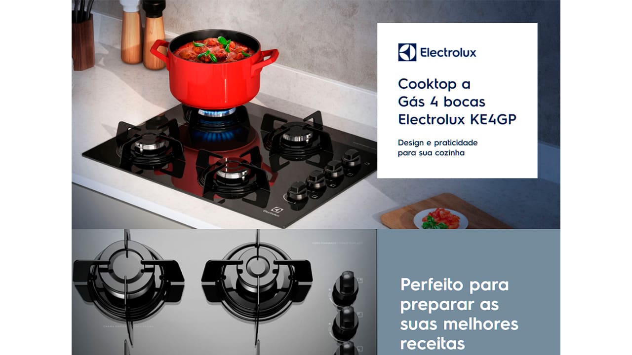Cooktop a Gás Electrolux KE4GP