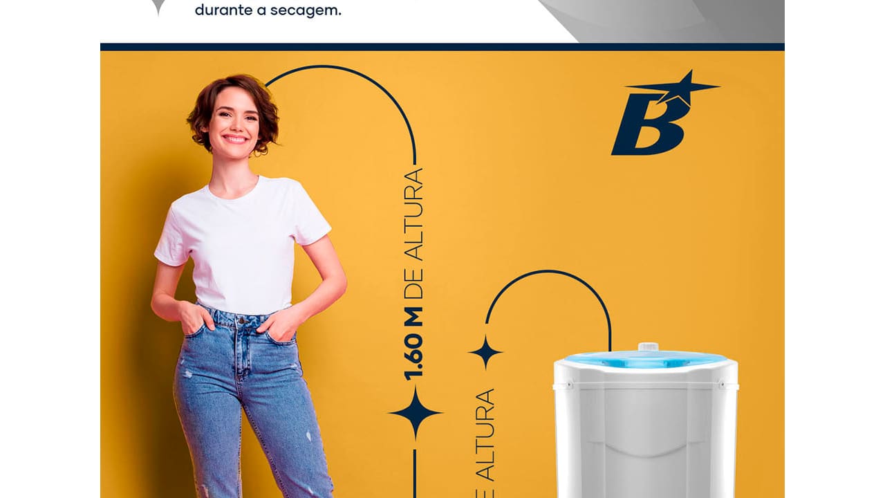 Centrífuga de Roupas Britânia BCR15B