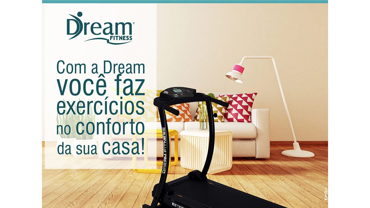 Esteira Eletrônica Dream Black Edition 1.8 Dobrável Preta