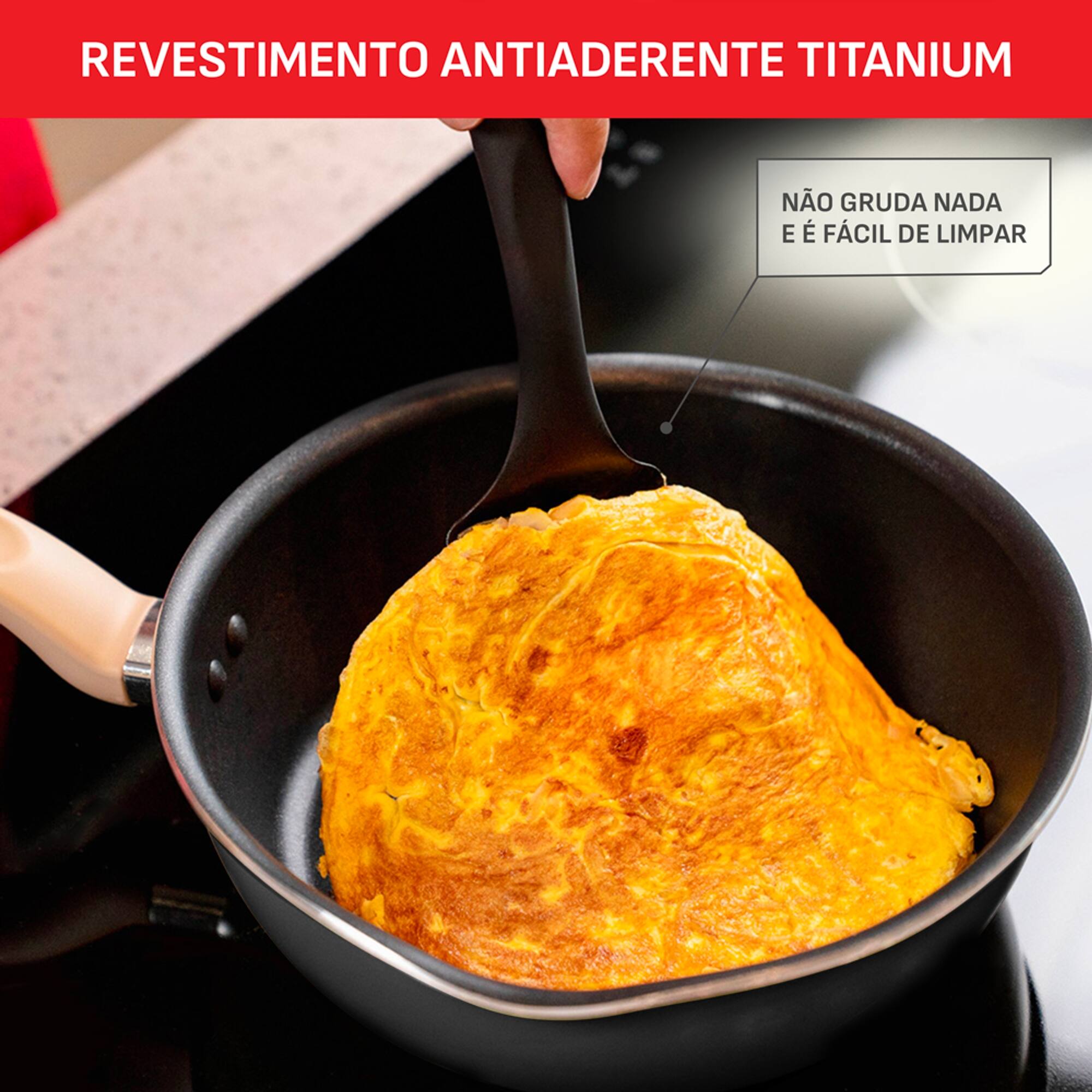 Panela Wok Tefal One Pick Pot 22cm Alumínio