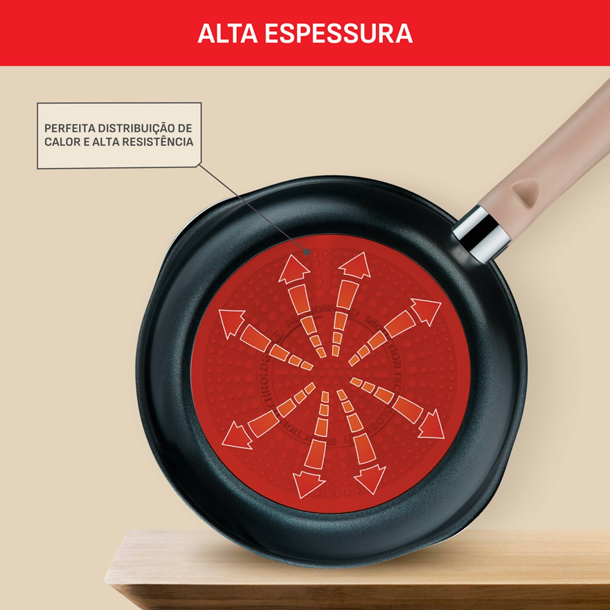 Panela Wok Tefal One Pick Pot 22cm Alumínio
