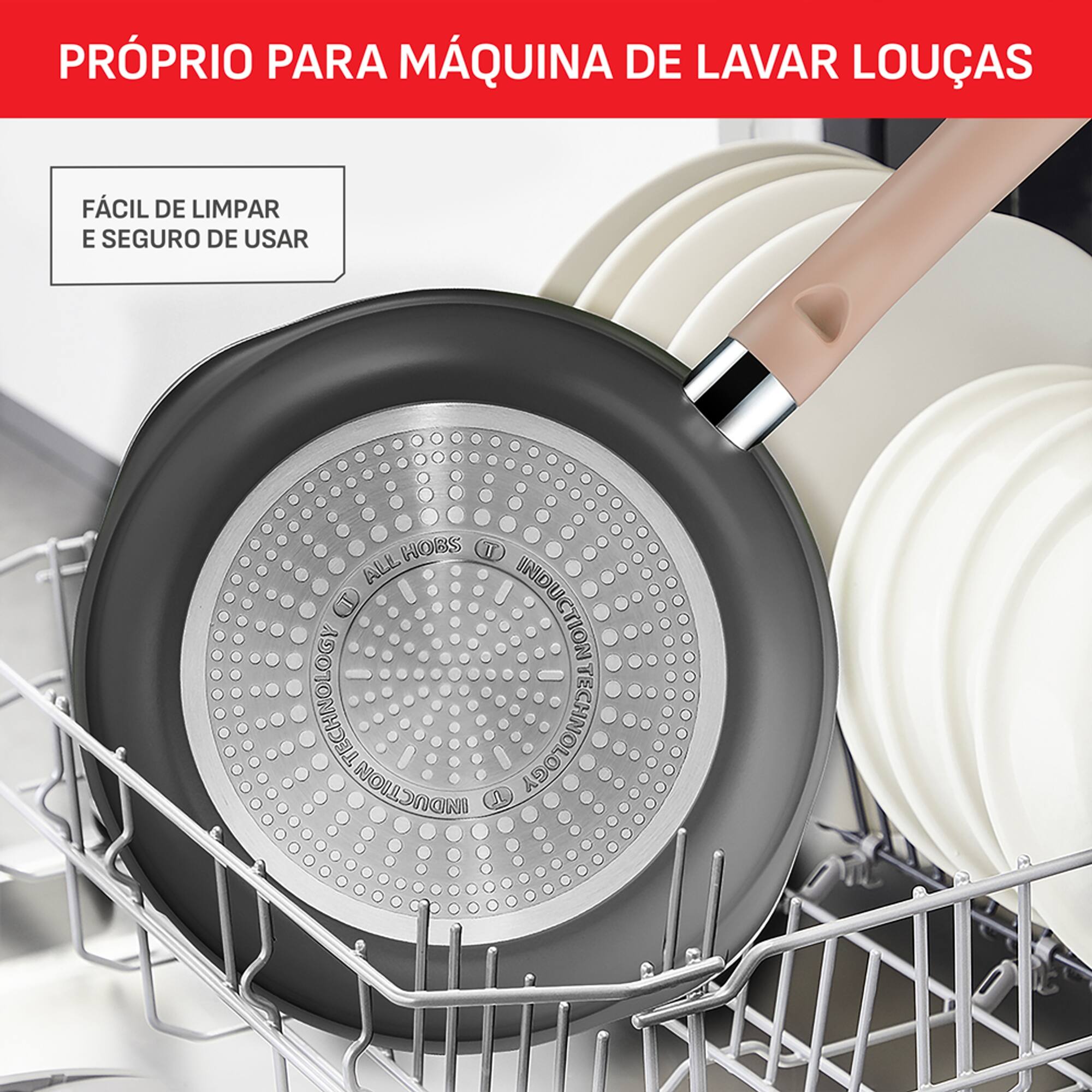 Panela Wok Tefal One Pick Pot 22cm Alumínio