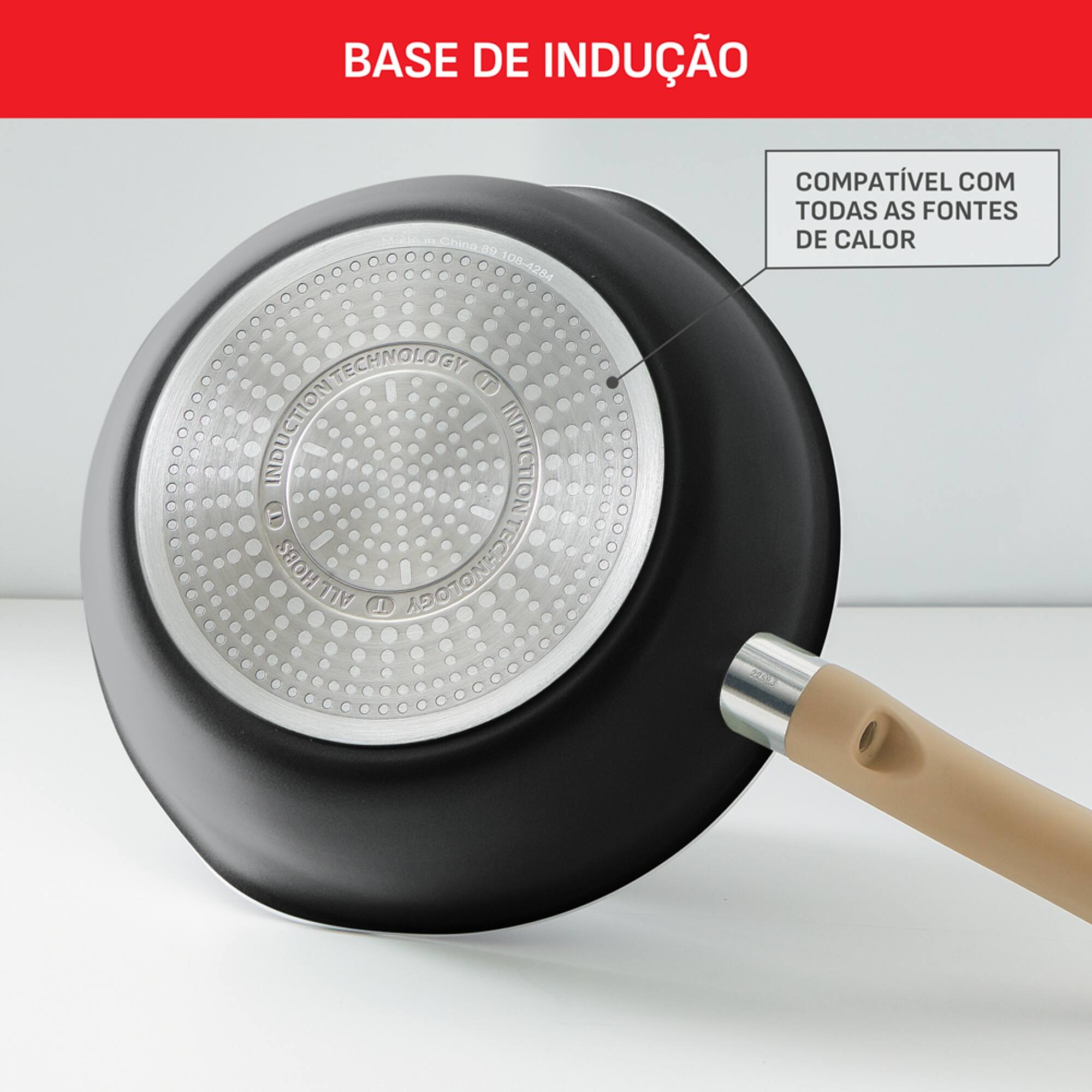 Panela Wok Tefal One Pick Pot 22cm Alumínio