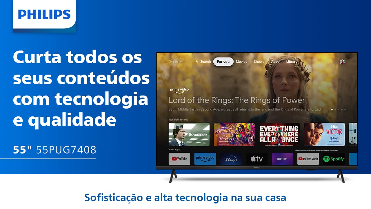 Smart TV LED 55" Ultra HD 4K Philips