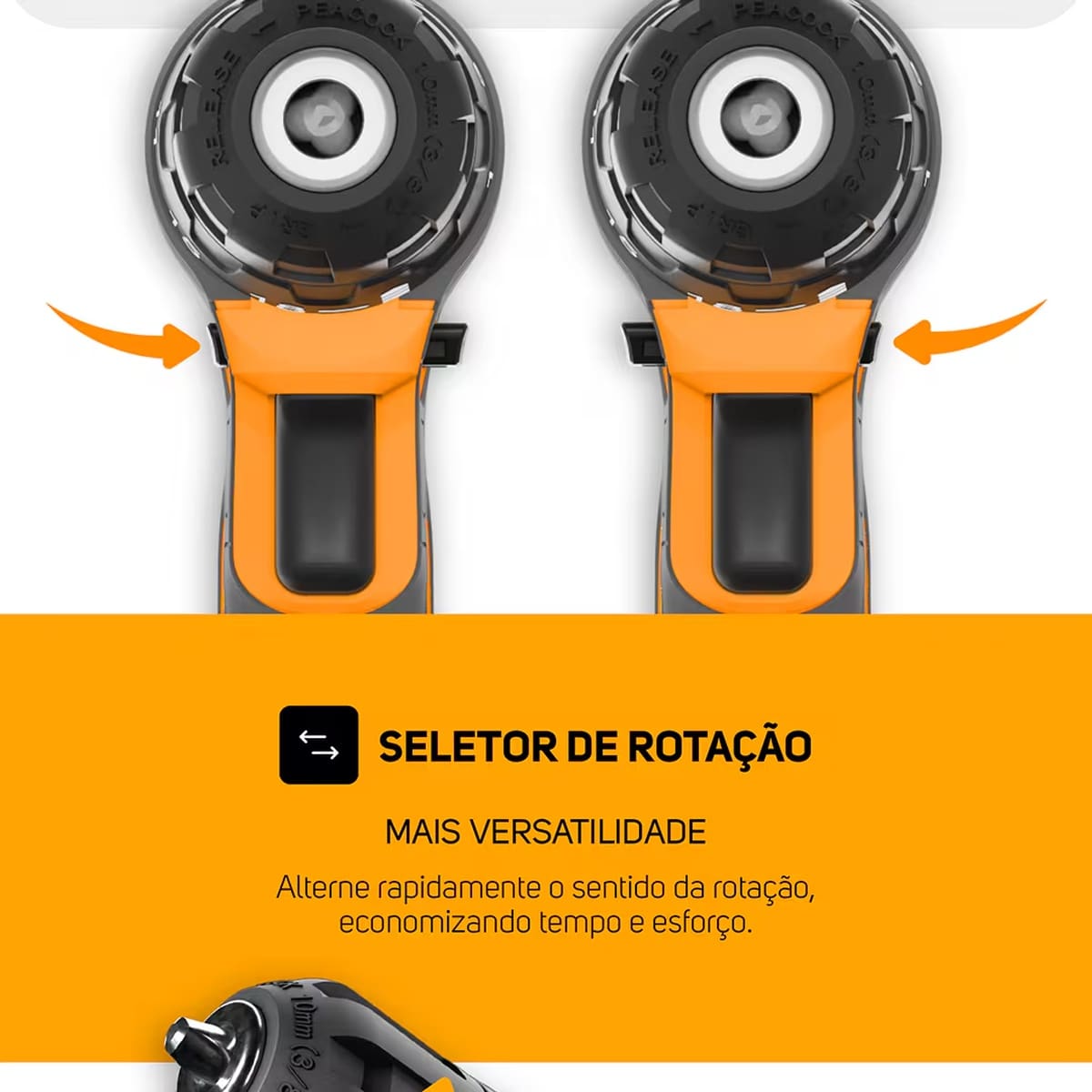 Parafusadeira e Furadeira WAP WF12K3.2 Bateria 12V