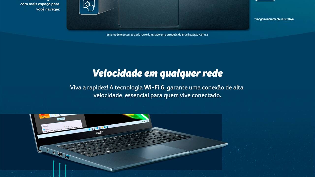 Notebook Acer Core i5- 1135G7