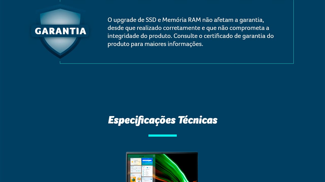 Notebook Acer Core i5- 1135G7