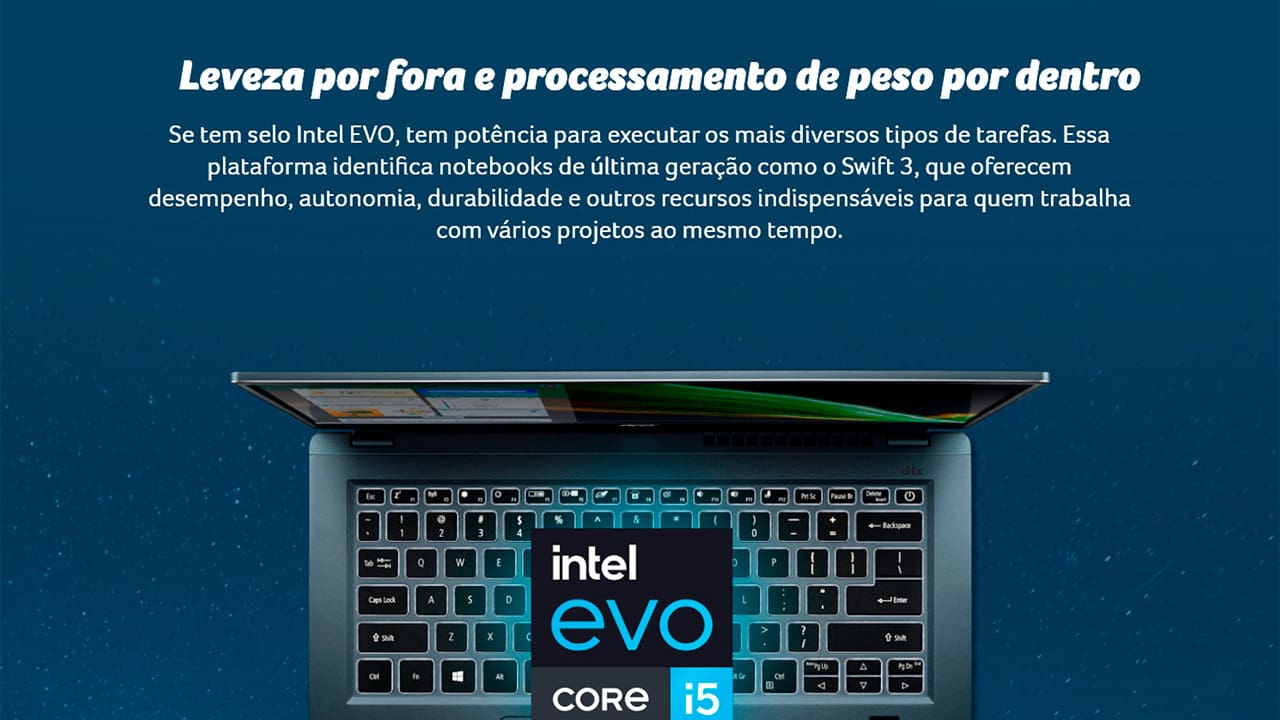Notebook Acer Core i5- 1135G7