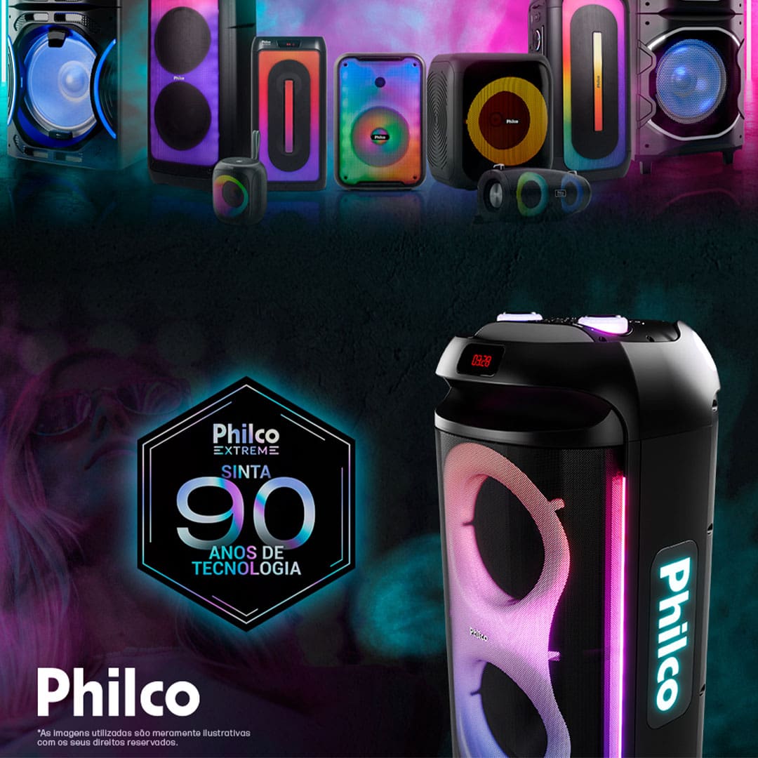 Potência imbatível para sua festa A Caixa de Som Philco PCX6702 é a escolha ideal para quem busca qualidade de som e alta potência. Com uma impressionante potência de 800W, ela se destaca como a caixa de som mais potente da sua categoria. Equipado com dois woofers de 6,5" e um tweeter, oferece graves profundos e nítidos, além de um som claro e envolvente. A tecnologia EX BASS realça ainda mais os graves, proporcionando uma experiência sonora que faz você sentir cada batida da música.