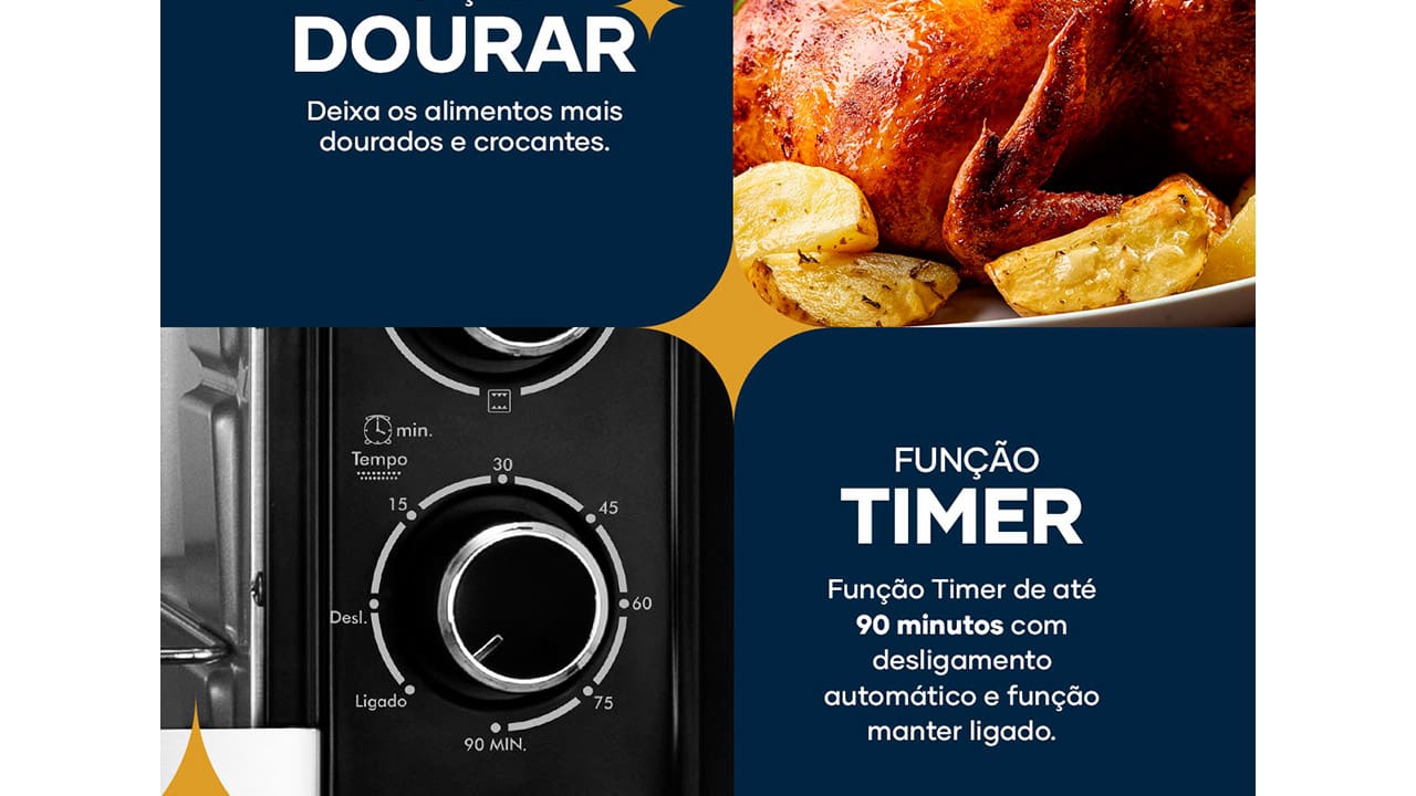 Forno Elétrico Britânia BFE40P 36L Preto