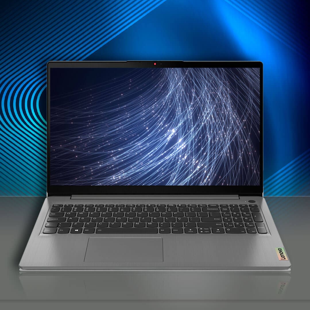 Notebook Lenovo AMD Ryzen 5-5500U 8GB 256GB SSD Tela Full HD 15.6” Linux Ideapad 3 82MFS00100