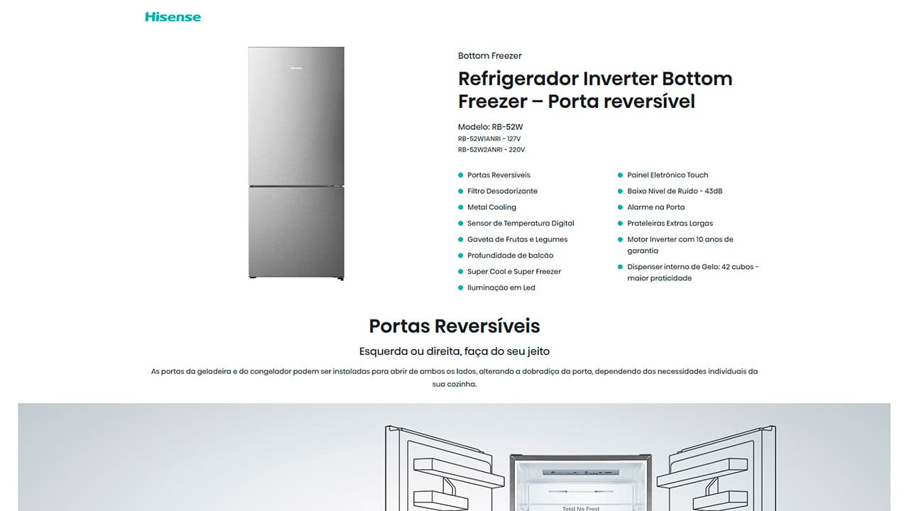 geladeira-hisense-botton-rb-52w-397-litros-inox-look