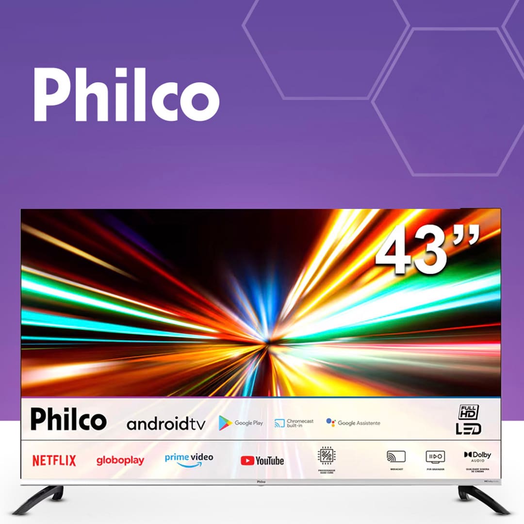 Smart TV LED 43” Full HD Philco PTV43M8GAGCMBLF