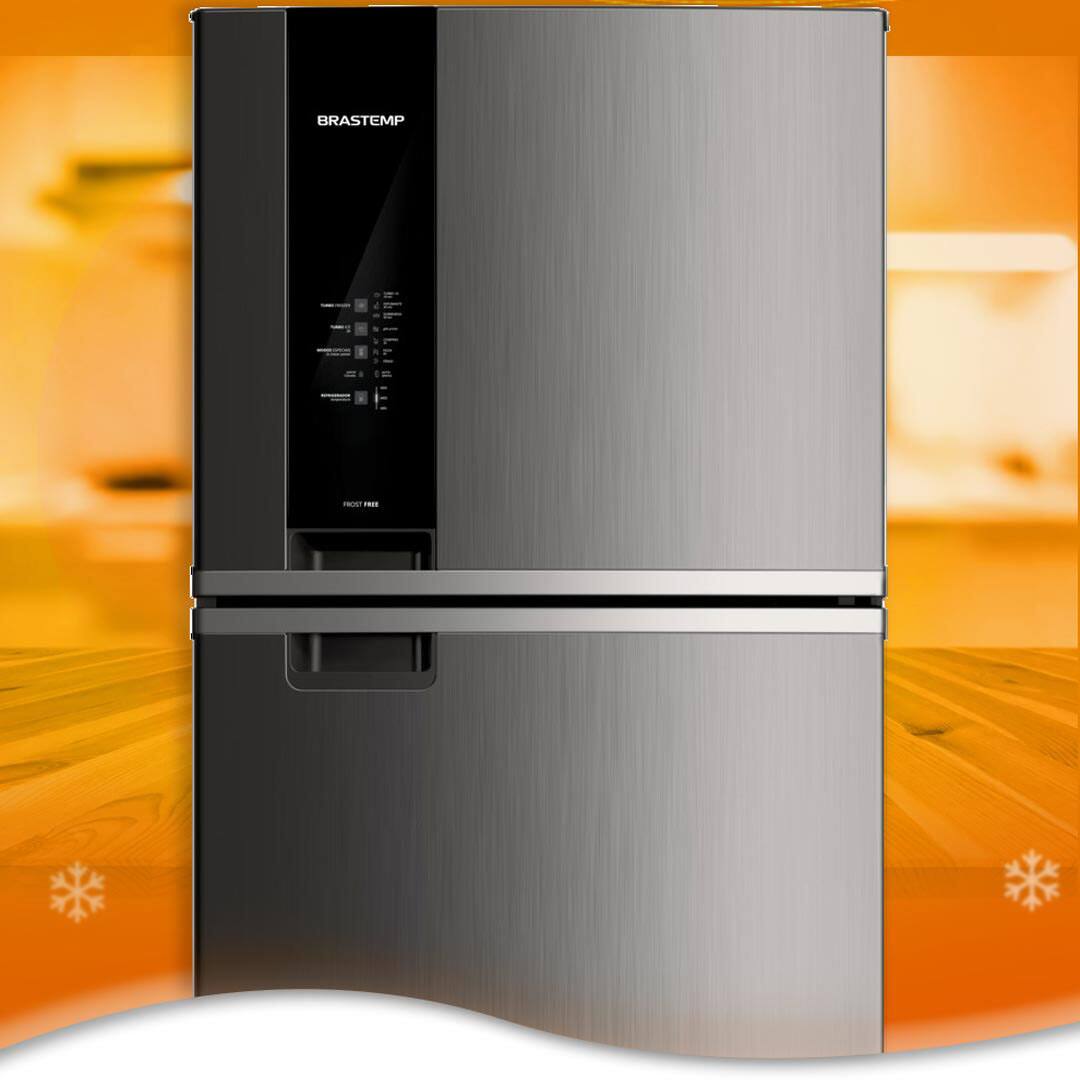 Geladeira Brastemp BRM56BK 462L Inox