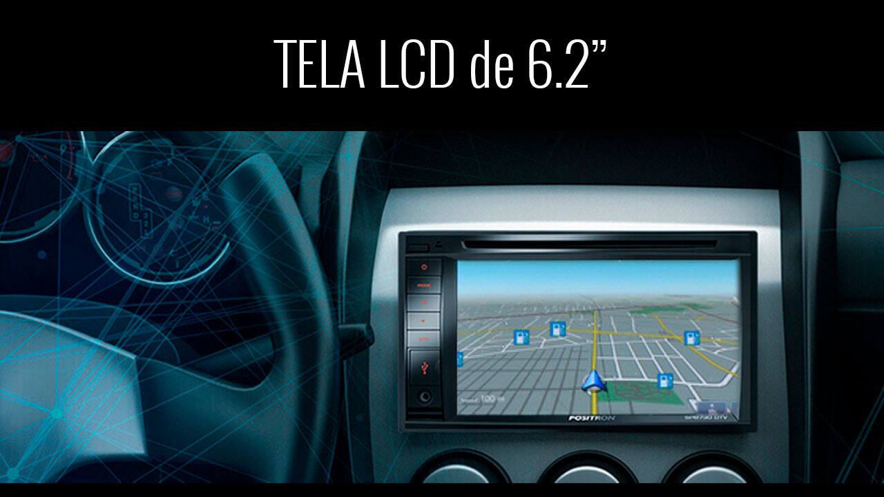 Central Multimídia Pósitron SP8530BT 2DIN Mirror Connect 