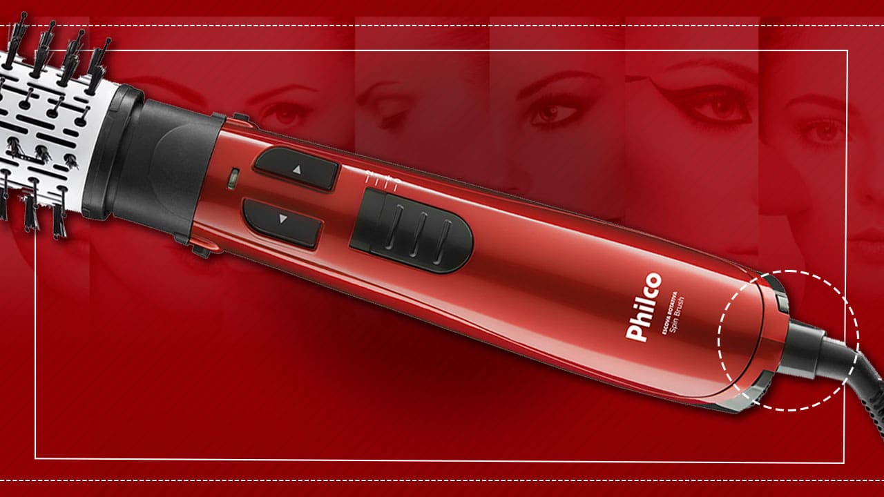 Escova Rotativa Philco Spin Brush PEC04V cordão giratório