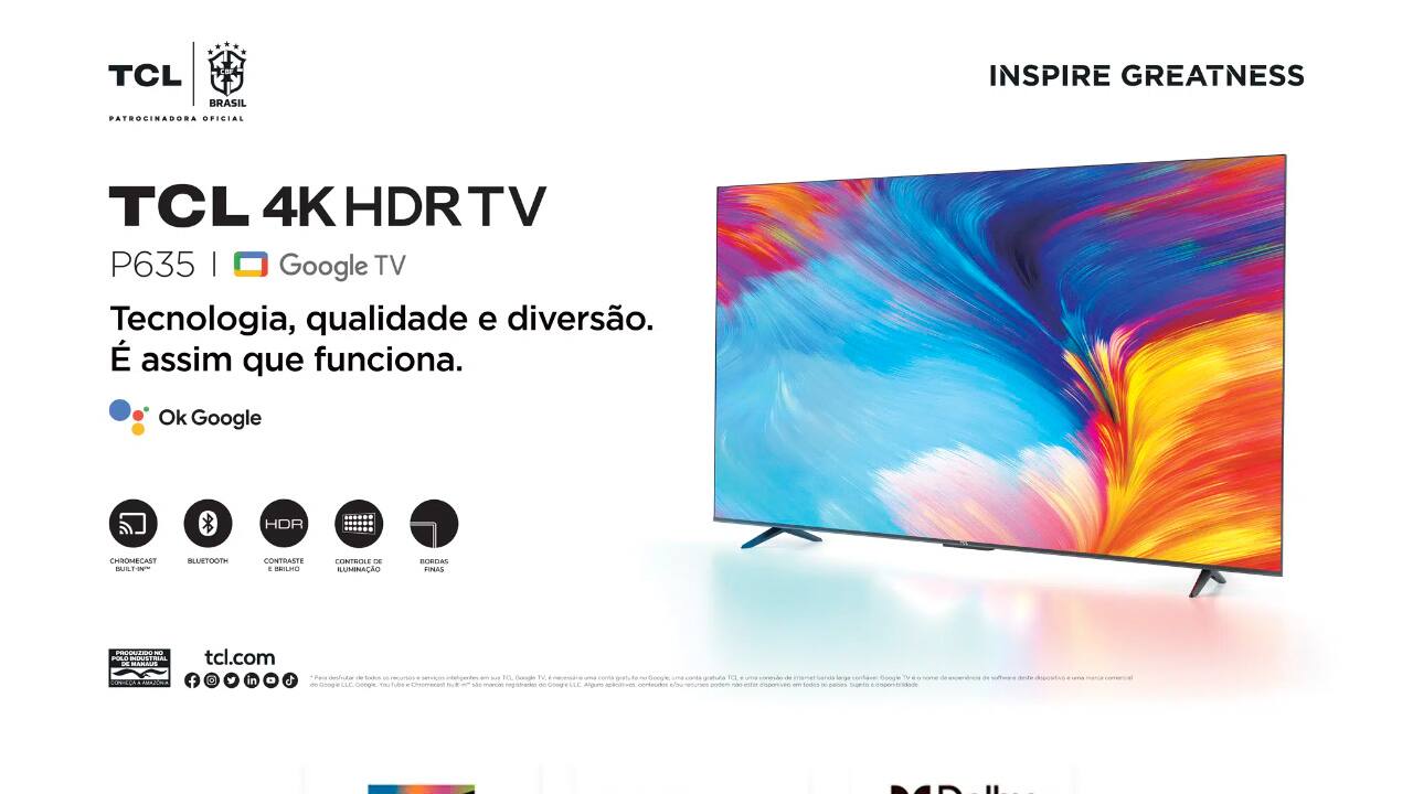Smart TV LED 43" 4K TCL | Ponto