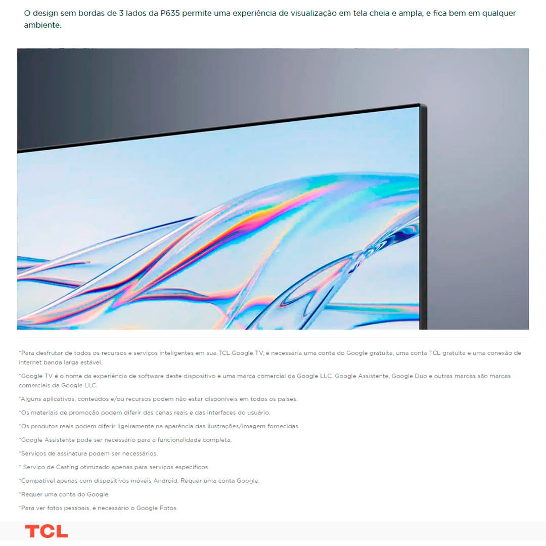 Smart TV LED 43" 4K TCL 43P635