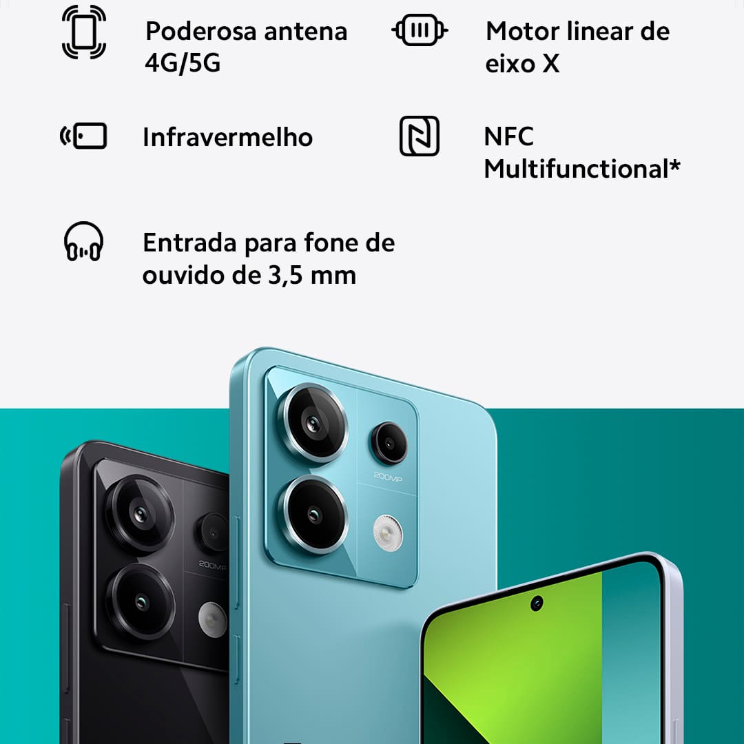 Smartphone Xiaomi Redmi Note 13 PRO 5G Preto: tecnologia e elegância em um só aparelho. Se você busca por inovação, desempenho excepcional e uma experiência móvel incomparável, o Xiaomi Redmi Note 13 PRO 5G é a escolha perfeita para você. Este smartphone foi projetado para entregar velocidade, eficiência e entretenimento.