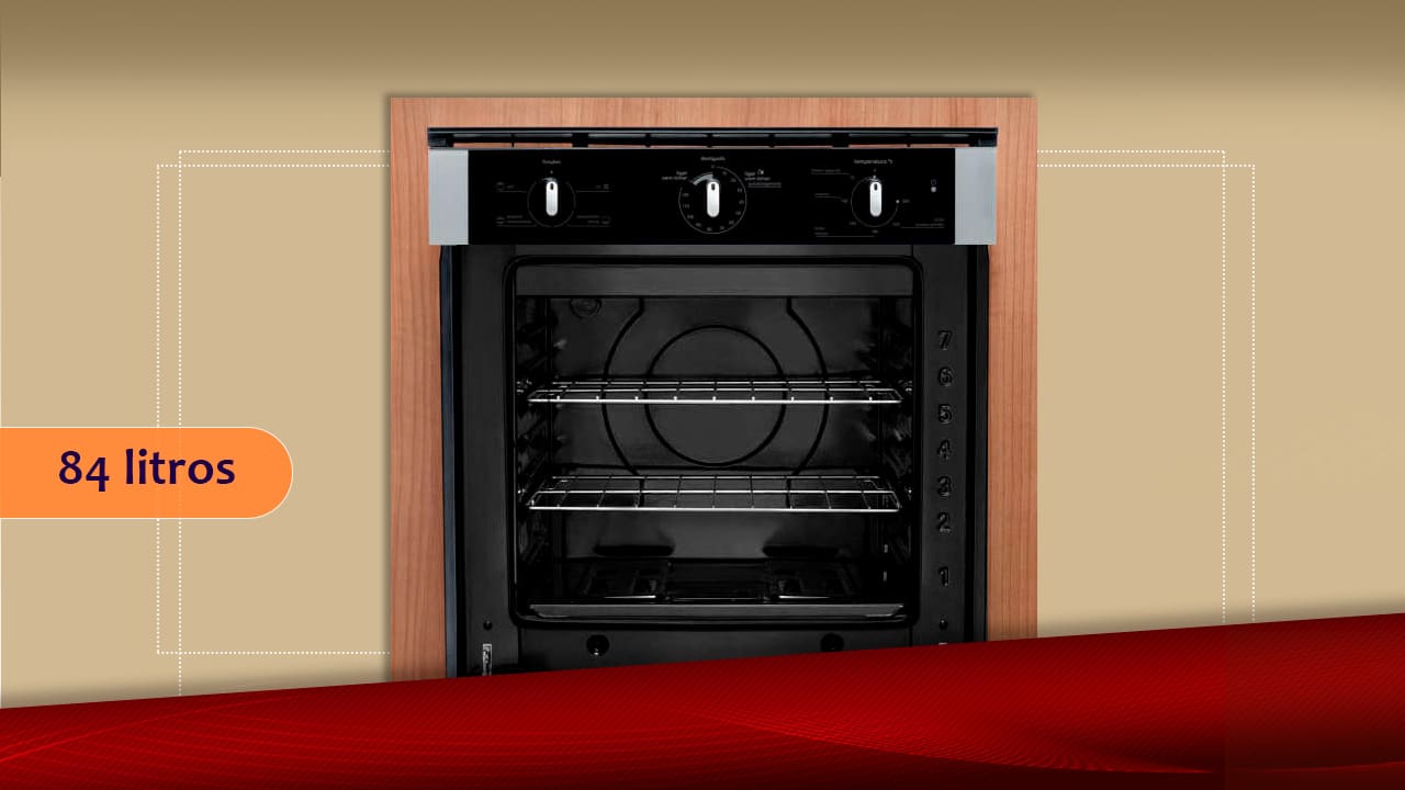 Forno Elétrico Embutir Consul COB84AR painel